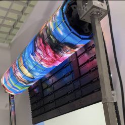 Foldable rolling up led displays with multiple applications